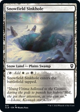 Snowfield Sinkhole (915) (Commander Legends: Battle for Baldur's Gate)