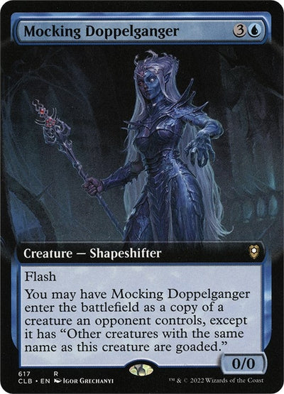 Mocking Doppelganger (Extended Art) (617) (Commander Legends: Battle for Baldur's Gate)