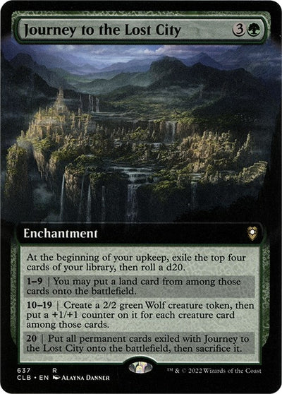 Journey to the Lost City (Extended Art) (637) (Commander Legends: Battle for Baldur's Gate)