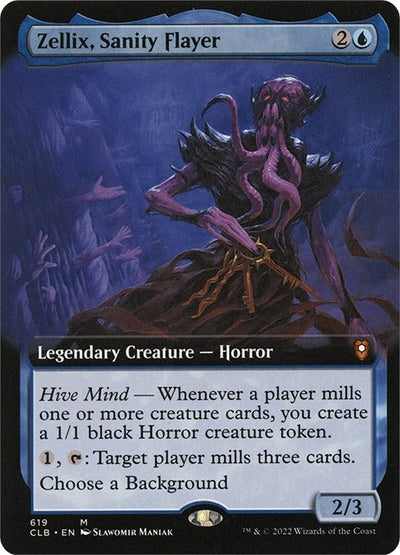 Zellix, Sanity Flayer (Extended Art) (619) (Commander Legends: Battle for Baldur's Gate)
