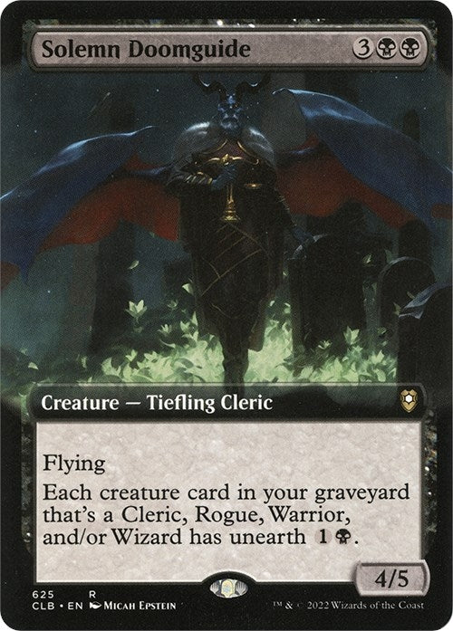 Solemn Doomguide (Extended Art) (625) (Commander Legends: Battle for Baldur's Gate)