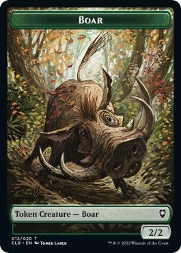 Boar Token (12) (Commander Legends: Battle for Baldur's Gate)