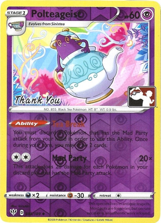 Image for Polteageist - 83/189 (Pokemon League) [Thank You] (083/189) (League & Championship Cards) - Pokemon