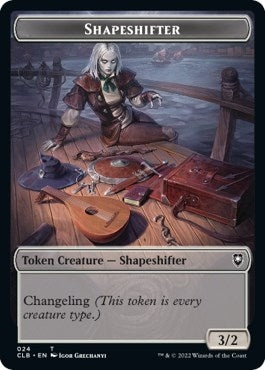 Shapeshifter (024) // Shapeshifter (028) Double-Sided Token (24 // 28) (Commander Legends: Battle for Baldur's Gate)