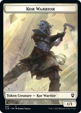 Kor Warrior // Angel Warrior Double-Sided Token (27 // 25) (Commander Legends: Battle for Baldur's Gate)