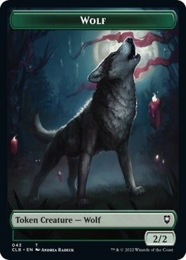 Wolf // Insect Double-Sided Token (43 // 40) (Commander Legends: Battle for Baldur's Gate)