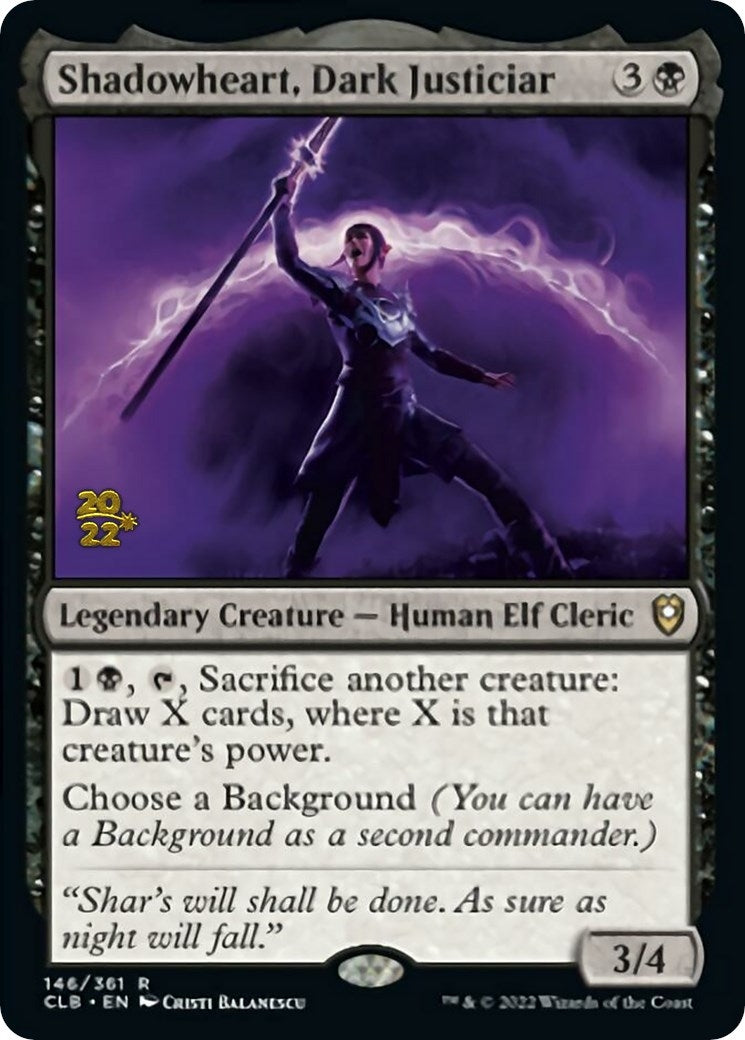 Shadowheart, Dark Justiciar (146) (Prerelease Cards)