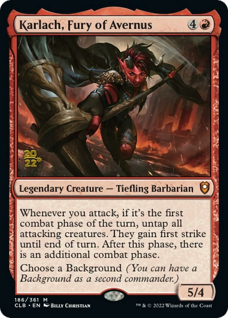 Karlach, Fury of Avernus (186) (Prerelease Cards)
