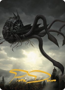 Nautiloid Ship Art Card (Gold-Stamped Signature) (80) (Art Series: Commander Legends: Battle for Baldur's Gate)
