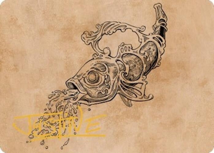 Decanter of Endless Water Art Card (Gold-Stamped Signature) (79) (Art Series: Commander Legends: Battle for Baldur's Gate)