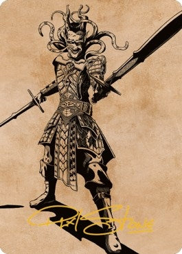Zevlor, Elturel Exile Art Card (78/81) (Gold-Stamped Signature) (78) (Art Series: Commander Legends: Battle for Baldur's Gate)