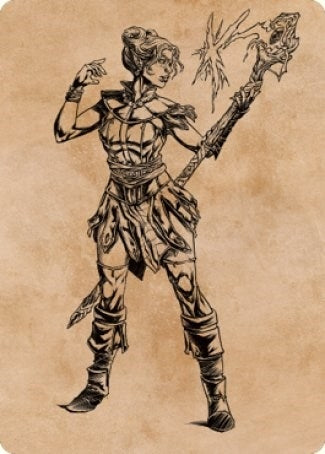 Neera, Wild Mage Art Card (74) (Art Series: Commander Legends: Battle for Baldur's Gate)