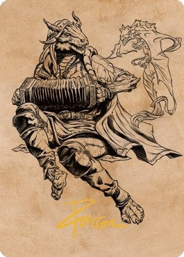 Korlessa, Scale Singer Art Card (Gold-Stamped Signature) (68) (Art Series: Commander Legends: Battle for Baldur's Gate)