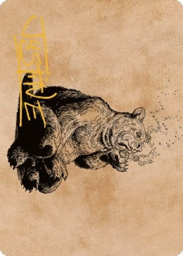 Image for Wilson, Refined Grizzly Art Card (Gold-Stamped Signature) (60) [ASCLB]