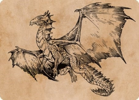 Ancient Bronze Dragon Art Card (58/81) (58) (Art Series: Commander Legends: Battle for Baldur's Gate)