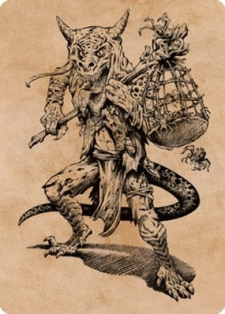 Taunting Kobold Art Card (57) (Art Series: Commander Legends: Battle for Baldur's Gate)