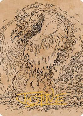 Nemesis Phoenix Art Card (Gold-Stamped Signature) (56) (Art Series: Commander Legends: Battle for Baldur's Gate)