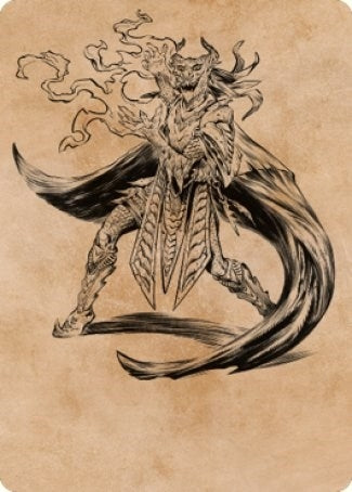 Livaan, Cultist of Tiamat Art Card (55) (Art Series: Commander Legends: Battle for Baldur's Gate)