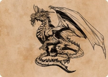 Ancient Silver Dragon Art Card (47/81) (47) (Art Series: Commander Legends: Battle for Baldur's Gate)