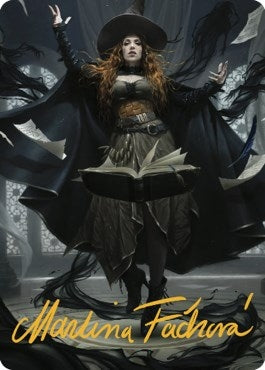 Tasha, the Witch Queen Art Card (41/81) (Gold-Stamped Signature) (41) (Art Series: Commander Legends: Battle for Baldur's Gate)