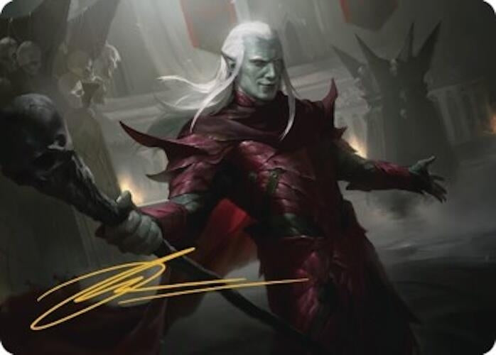 Baeloth Barrityl, Entertainer Art Card (Gold-Stamped Signature) (33) (Art Series: Commander Legends: Battle for Baldur's Gate)