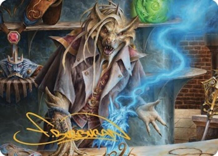 Renari, Merchant of Marvels Art Card (Gold-Stamped Signature) (30) (Art Series: Commander Legends: Battle for Baldur's Gate)