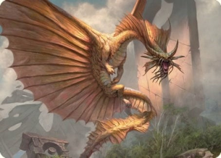 Ancient Gold Dragon Art Card (28/81) (28) (Art Series: Commander Legends: Battle for Baldur's Gate)