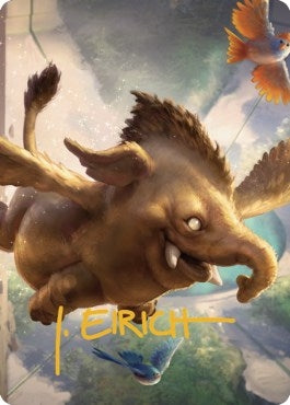 Hollyphant Art Card (Gold-Stamped Signature) (18) (Art Series: Commander Legends: Battle for Baldur's Gate)
