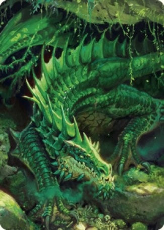 Adult Green Dragon Art Card (1) (Art Series: Commander Legends: Battle for Baldur's Gate)