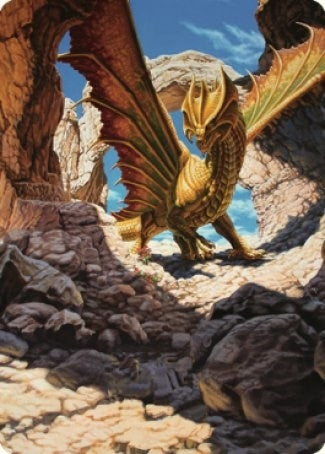 Ancient Brass Dragon Art Card (2/81) (2) (Art Series: Commander Legends: Battle for Baldur's Gate)