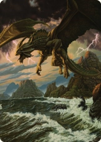 Ancient Bronze Dragon Art Card (3/81) (3) (Art Series: Commander Legends: Battle for Baldur's Gate)