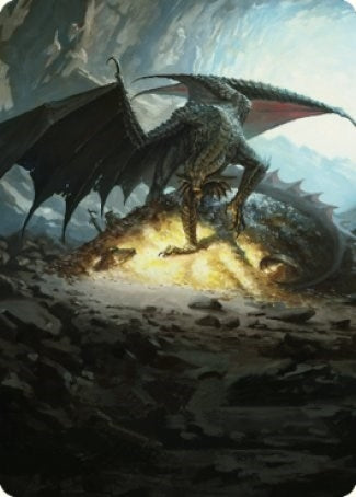 Ancient Copper Dragon Art Card (4/81) (4) (Art Series: Commander Legends: Battle for Baldur's Gate)