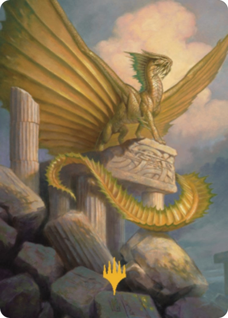 Ancient Gold Dragon Art Card (5/81) (Gold-Stamped) (5) (Art Series: Commander Legends: Battle for Baldur's Gate)