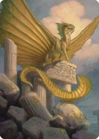 Ancient Gold Dragon Art Card (5/81) (5) (Art Series: Commander Legends: Battle for Baldur's Gate)