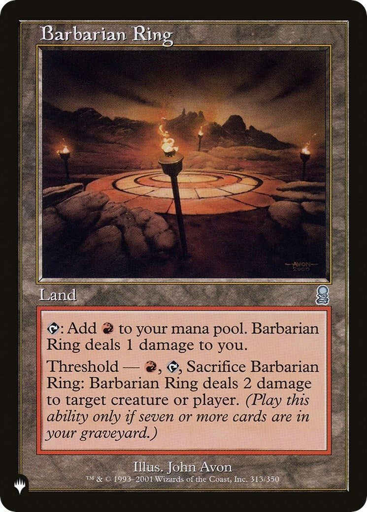 Barbarian Ring (313/350) (The List Reprints)