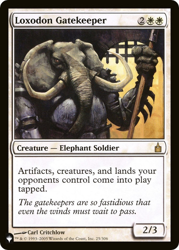 Loxodon Gatekeeper (25/306) (The List Reprints)