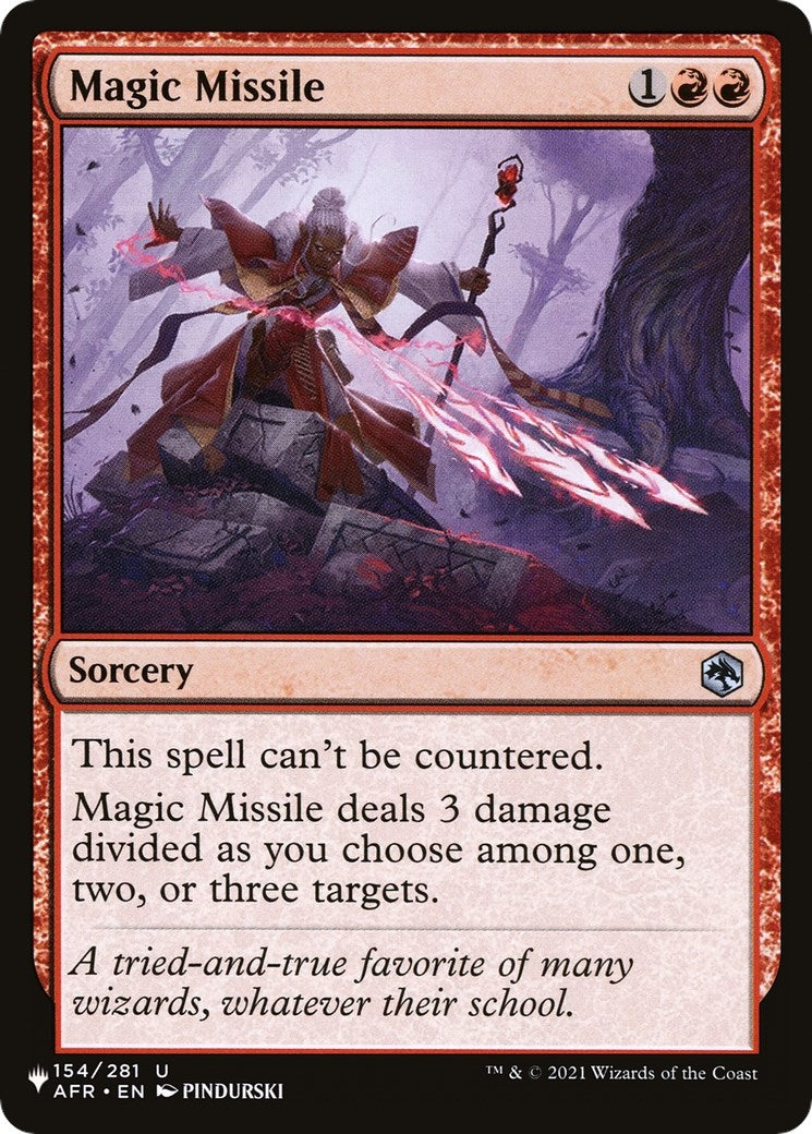 Magic Missile (154/281) (The List Reprints)
