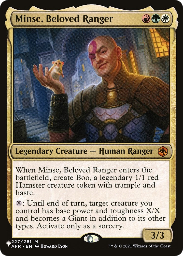 Minsc, Beloved Ranger (227/281) (The List Reprints)