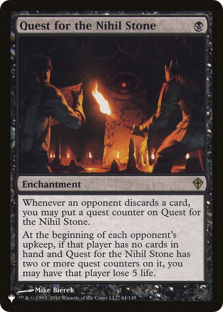 Quest for the Nihil Stone (64/145) (The List Reprints)