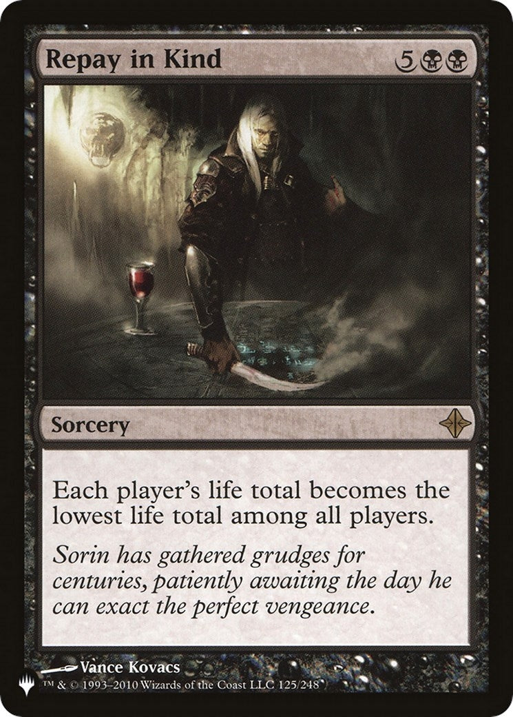 Repay in Kind (125/248) (The List Reprints)
