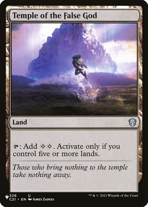 Temple of the False God (C21) (326) (The List Reprints)