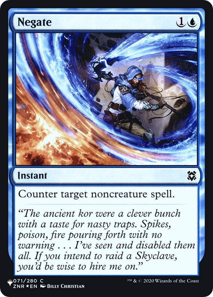 Negate (ZNR) (71) (The List Reprints)