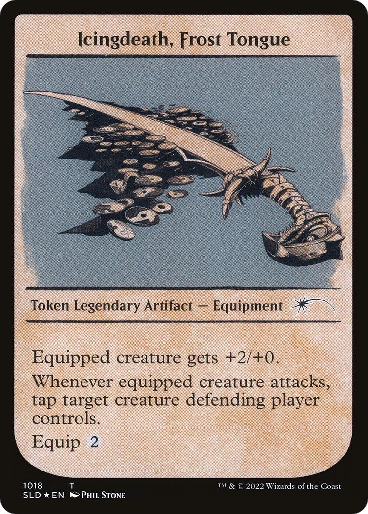 Icingdeath, Frost Tongue Token (Showcase) (1018) (Secret Lair Drop Series)