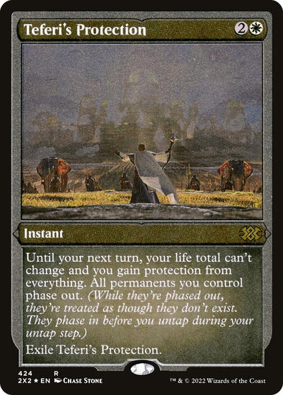 Teferi's Protection (Foil Etched) (424) (Double Masters 2022)