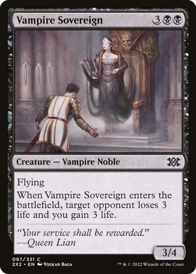 Vampire Sovereign (97) (Double Masters 2022) (2X2)