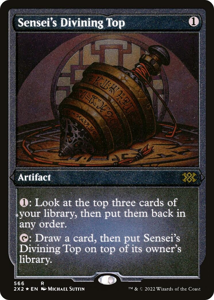Sensei's Divining Top (Foil Etched) (566) (Double Masters 2022)