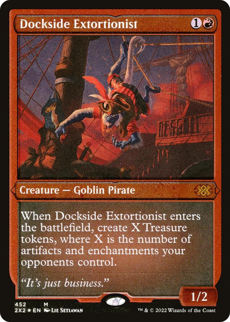 Dockside Extortionist (Foil Etched) (452) (Double Masters 2022)
