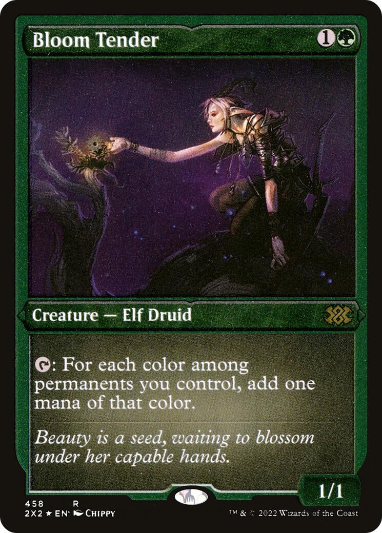 Bloom Tender (Foil Etched) (458) (Double Masters 2022)