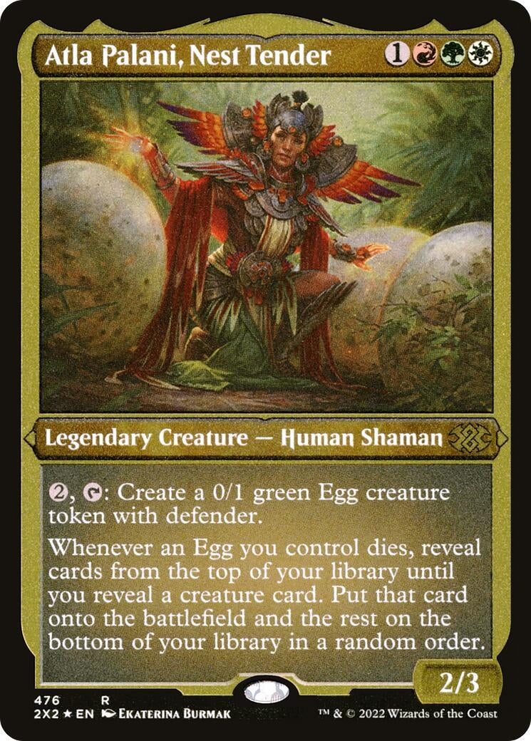 Atla Palani, Nest Tender (Foil Etched) (476) (Double Masters 2022)