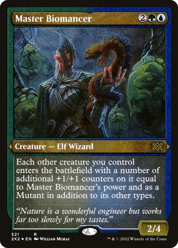 Master Biomancer (Foil Etched) (521) (Double Masters 2022)
